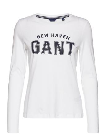 Logo Ls T-Shirt White GANT