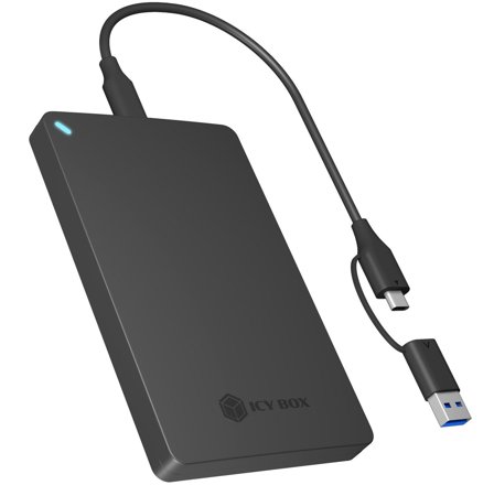 ICY BOX 2.5" SATA enclosure, USB 3.2 Gen 2, toolless, black