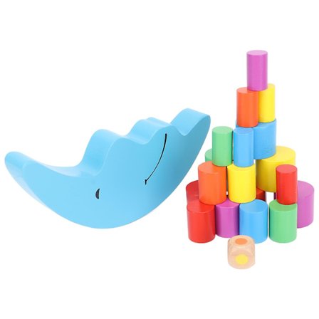 Kid Cylinder Stacking Blocks Wooden Funny Parent Child Interactive Building Stacking Blocks Educational Toy