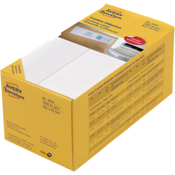 Frankeringsetiketter Avery 343
