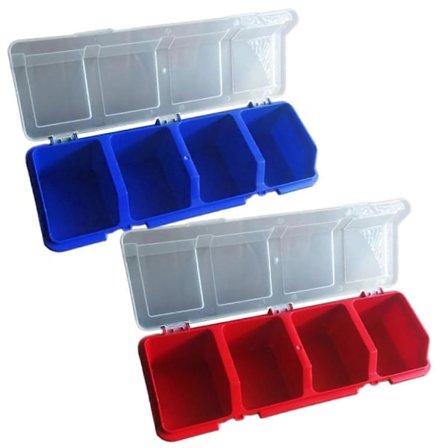 2 Stk. Skrueorganisator Oppbevaringsbokser Beholdere for Muttere Spiker Bolter Garasje