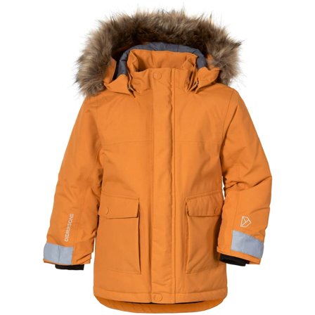 Didriksons Kure Kids Parka 4 Children synthetic-lined parkas Orange 90