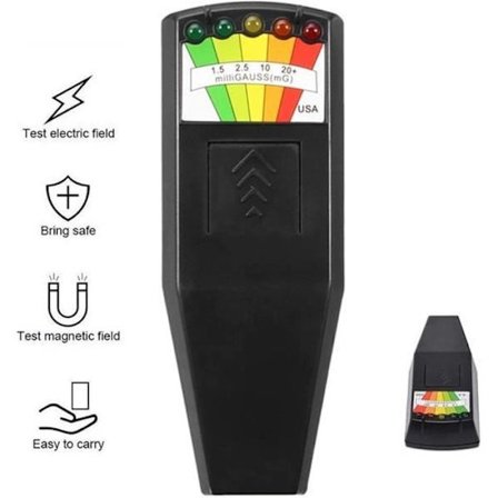 PourV EMF Gauss Meter Elektromagnetisk Strålingsdetektor Elektrisk Felt Spøkelsesjakt 5 LED Bærbar KII K2