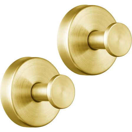 Kraftige sugekopkroge, ingen boremaskine nødvendig, aftagelige kroge til badeværelse, bruser, køkken, guldfarvet, klæbefri holder til håndklæder, 