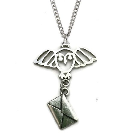Halsband/Choker Harry Potter Uggla Hedwig Brev - Silver