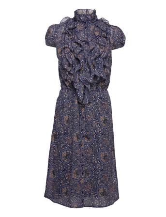 Lillysz Ss Dress Knælang Kjole Navy Saint Tropez