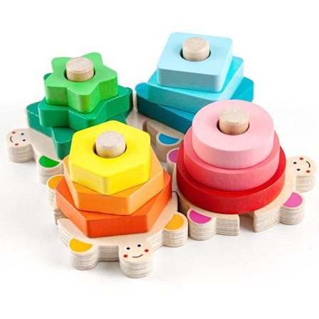 Stablelegetøj til småbørn 1-3 år, Montessori form sorteringslegetøj, træklodser pædagogisk legetøj til drenge piger førskolegaver