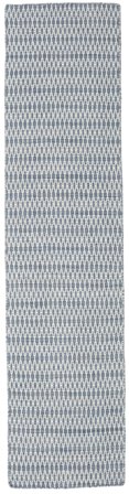 Kilim Long Stitch Rug - Blue Modern Runner Blue (Wool, India)