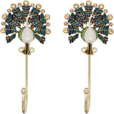 Koristeelliset seinäkoukut Antiikkimetalliin asennettu koukku A A