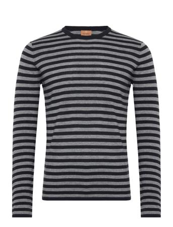 Mmgadam Soft Stripe Knit Black Mos Mosh Gallery