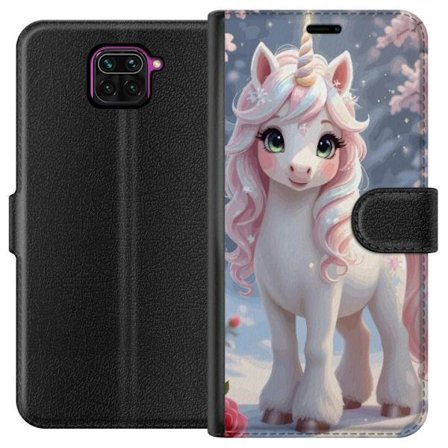 Yhteensopiva Lompakkokotelo Xiaomi Redmi Note 9 Minimalistinen glitch-typografia tekstillä cute but psycho neon-maisessa väriefektissä