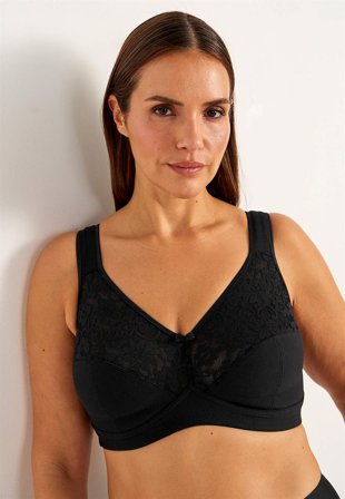Cellbes of Sweden - Bøjleløs blød bh Anna i sort til damer i størrelse 80B