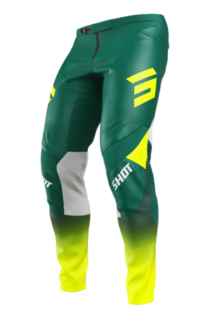 Crossbukser Shot Contact GP 26 Grøn/Neongul 36