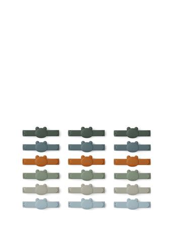 Gonzo Bag Clips 18-Pack Home Meal Time Multi/mønstret Liewood