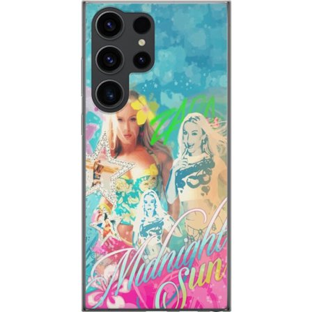 Yhteensopiva Puhelinkuori Samsung Galaxy S24 Ultra Seikkailumaailma Steve, Creeper ja eläimillä värikkäässä palikkagrafiikassa