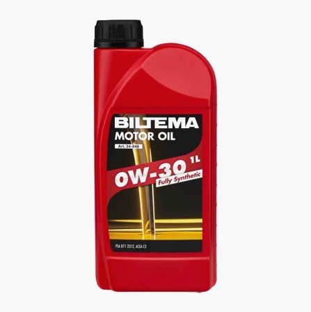 Biltema - Helsyntetisk motorolje 0W-30 ACEA C2 1 liter