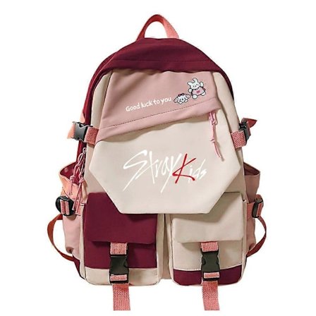 Stray Kids Reppu - Korean tyyli Felix koululaukku pojille ja tytöille Mochila -opiskelijoiden reppu