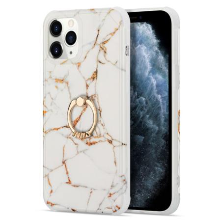 Skal Med Ringhållare Iphone 13 Pro Max Marmor Vit