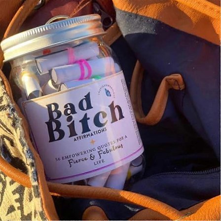 Sjov positiv citater inspirerende affirmation krukke