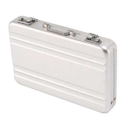 Laajennettava teräksinen suuri säilytyssalkku