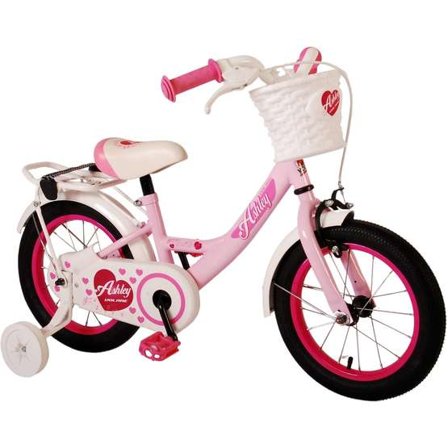 Volare - Barncykel - Ashley 14 Tum Rosa - Fotbroms - Litenleker