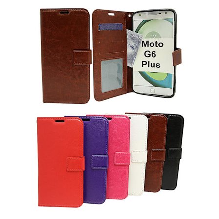 Crazy Horse Wallet Motorola Moto G6 Plus