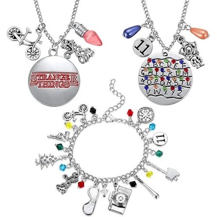 Stranger Things -kaulakoru, -rannekoru, -riipus, -koru, kirjainlamppu