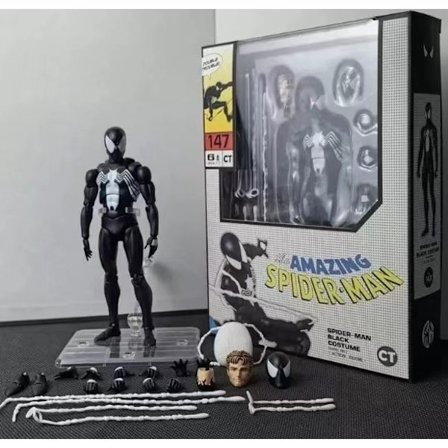 Spider-Man Marvel Ultimate Titan Hero Series Svart Drak Figur