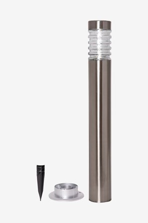 Star Trading - Solcellspollare Bologna 80cm - Silver - Solcellslampor - Från Homeroom