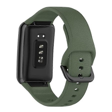 Teksturert silikonreim for Oppo Watch Free med svart spenne