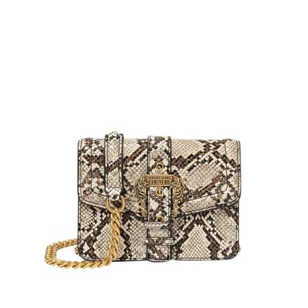 Versace Jeans Couture, Pattern Shoulder BAG Beżowy, Kobieta, Rozmiar: ONE Size