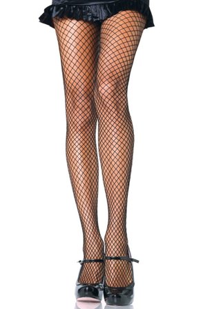 Lycra Fishnet Pantyhose Black O/S Strumpbyxor - Blushme.se