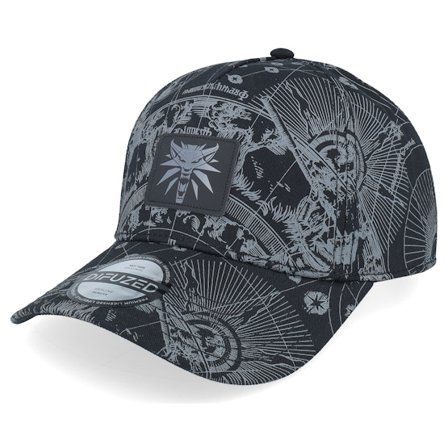 Difuzed - Svart adjustable Caps - The Witcher Black A-Frame Adjustable @ Hatstore