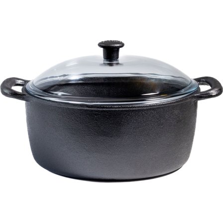 Carl victor Støbejernsgryde med glaslåg 7 liter - Sort | KitchenOne