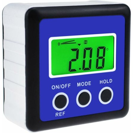 Digital vinkelmätare med magnet och vattenpass, bärbar minikubverktyg för snickare (med bakgrundsbelysning)