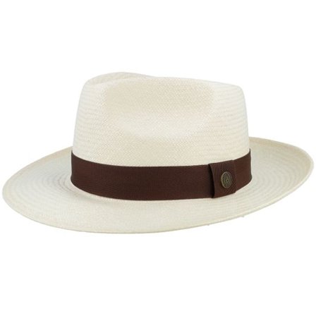 Balmoral - Vit fedora Hatt - Toyo Bleached Fedora @ Hatstore