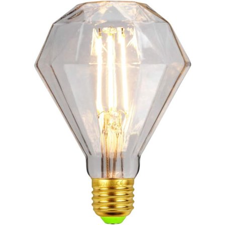 LED-lamput Vintage-lamppu 4W Diamond Edison -lamppu G95 220/240V E27 Erikoiskoristelamppu (läpinäkyvä) [Energialuokka [BR]