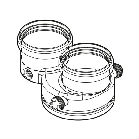 Kit sdoppiato scarico fumi Bosch FC-CA80 Ø80/125 a 80-80 mm - SERIE CONDENS