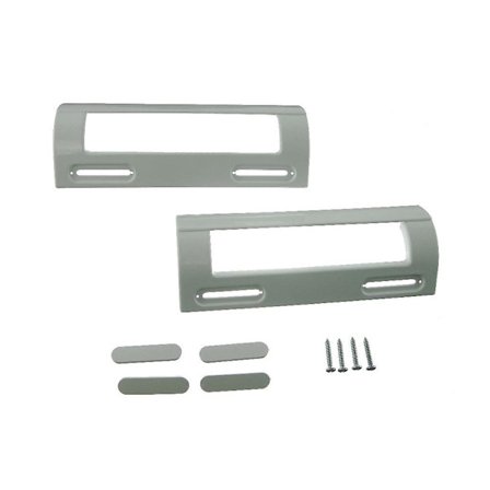 2 x Logik Universal Vit Kyl/Frys Dörrhandtag 80mm-150mm