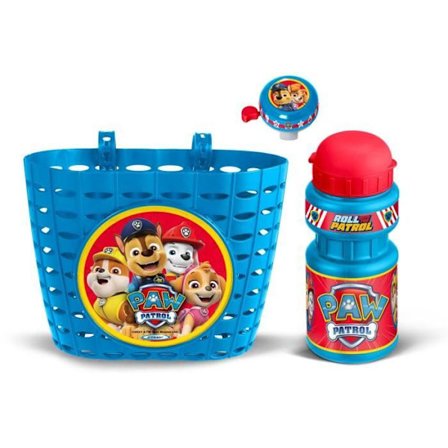 Roligt set inklusive en papperskorg + en burk + en klocka - PAW PATROL - PAT PATROUILLE