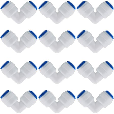 12 kpl RO-veden suodattimen lisävarusteet - 1/4 tuuman suutinkappale - 9 tuumaa
