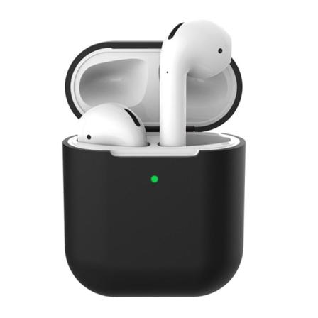 SKALO AirPods 1/2 Huippuohut silikoninen suojakuori kotelolle - Black