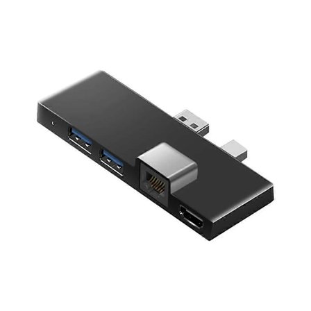 Extern hårddiskkabinett Dockningsstation Hub 4K-kompatibel RJ45 för Adapter Microsoft Surface Pro 5 4 3