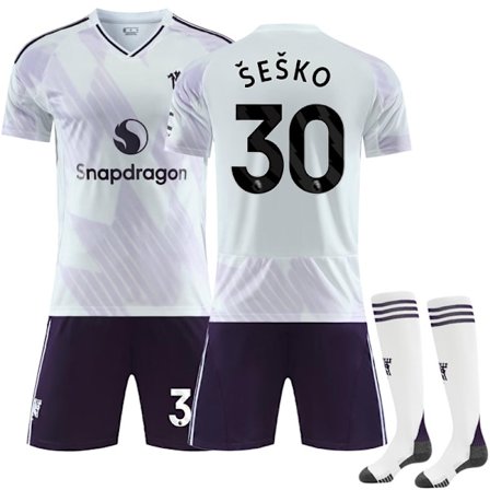 25-26 Manchester United Vierasjalkapallo Lasten Aikuisten paita No.30 Sesko