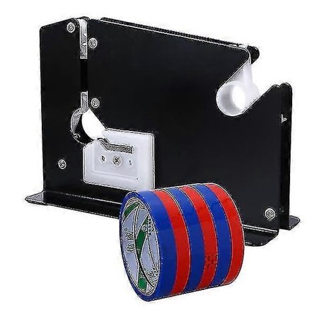 Metalposeforsegler Tape Dispenser med 6 Ruller Tape 12mm til Butik Supermarked