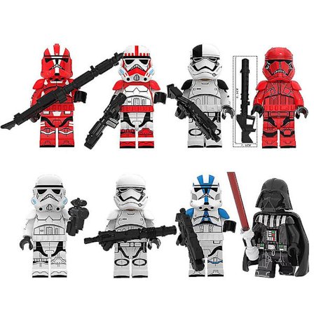 Clone Troopers Commander Minifigurer Star Wars Byggesteiner Leker(8PCS)