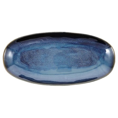 Keramisk Sushi Tallrik Fisk Fruktfat Matbricka Matserveringsfat Snackstallrik för Hem Restaurang Hotell (Blå Stora Storlekar)