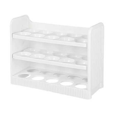 Kylskåp Ägghållare För Kylskåpsdörr, 3-lagers Flip Kylskåp Äggtråg Behållare, Äggbehållare För