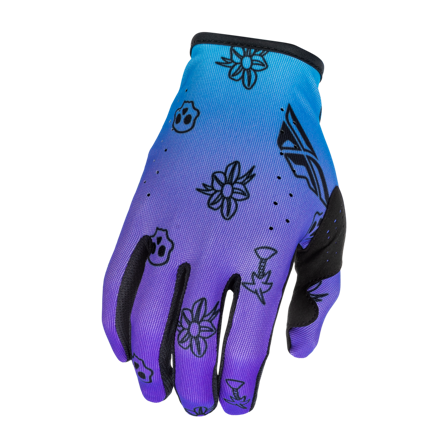 Mănuși Motocross FLY Racing Lite Outline V26 mov/albastru/negru S