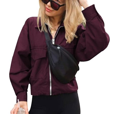 Jackor Dam Långärmad Stora Fickor Jackor Kappa Solid Färg Casual Toppar Nya